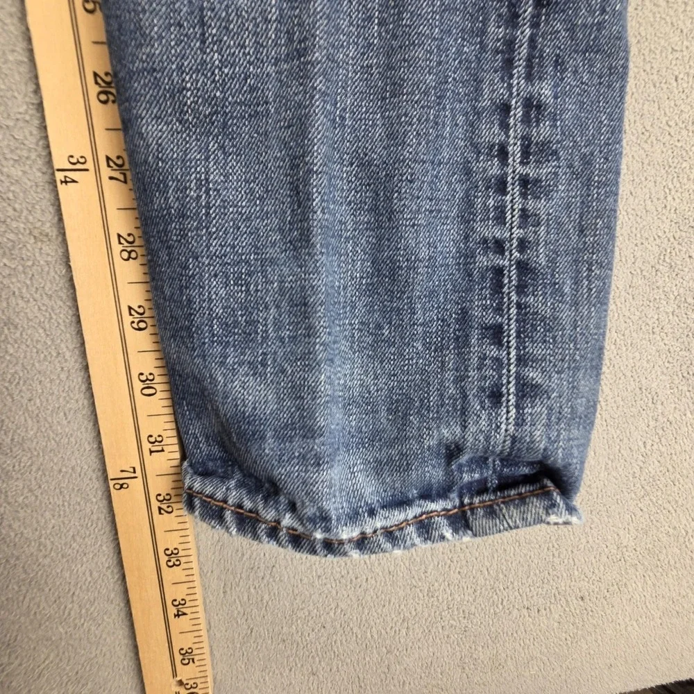 Vintage Levis Engineered Jeans Mens 30x34 Blue 504 Straight Thrashed Honeycomb